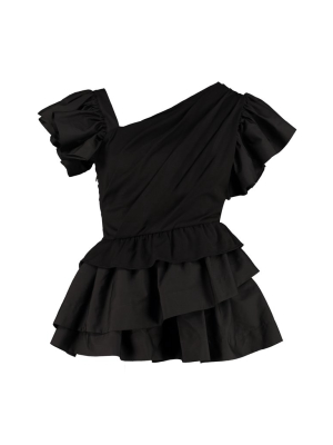 Alexander Mcqueen Ruffled Flared Blouse