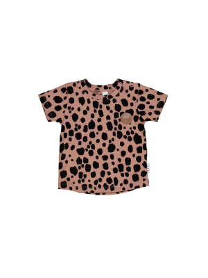 Huxbaby Ocelot T-shirt - Terracotta