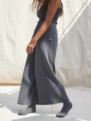 Cozy Cotton Silk Relaxed Ankle Pant