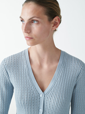 Knitted Silk Mix Cardigan