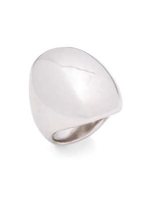Silver-plated Globe Ring