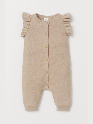 Knit Cotton Romper Suit