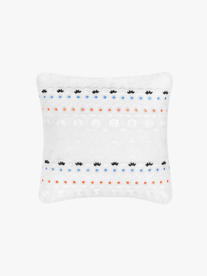 Eyelet Sequin Decorative Pillow