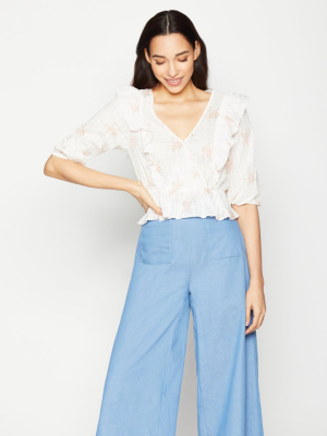 Carlotta Ruffle Top