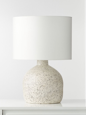 Largo Speckled White Ceramic Table Lamp