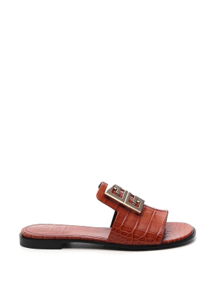 Givenchy 4g Logo Plaque Sandals