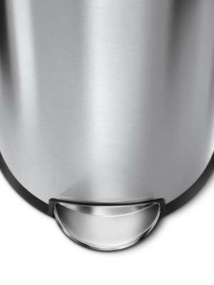 Simplehuman™ Round Step Can, Brushed Stainless-steel