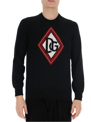 Dolce & Gabbana Logo Intarsia Sweater