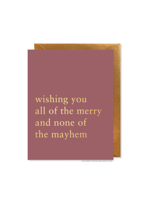 Merry Mayhem Card