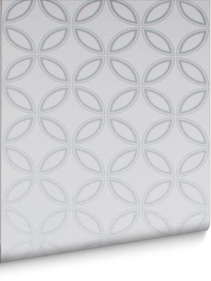 Eternity Wallpaper In White And Silver From The Exclusives Collection By Graham & Brown