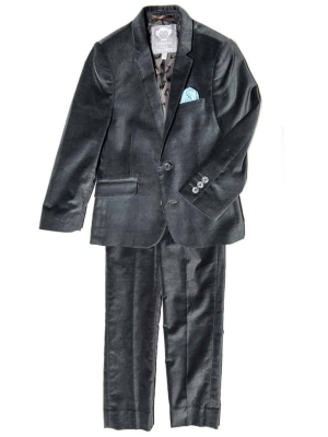 Mod Suit | Vintage Black Velvet