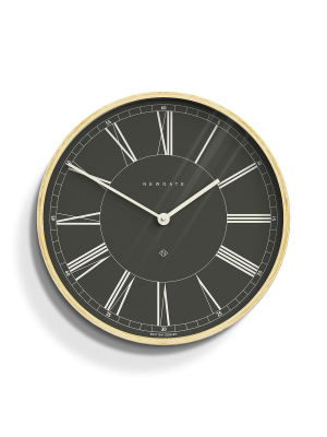 Mr Architect Clock In Dark Grey