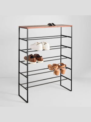 Tiered Shoe Rack