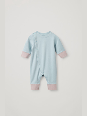 Color-block Cotton Babygrow