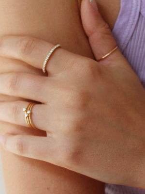 Belle Diamond Ring In 14k Gold