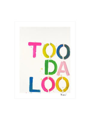 Too Da Loo Mini Art Print