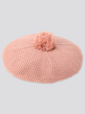 Girls Heattech Knitted Beret