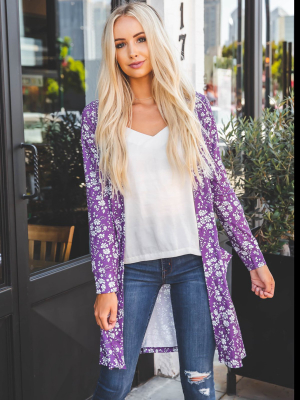 Beth Cardigan - Purple