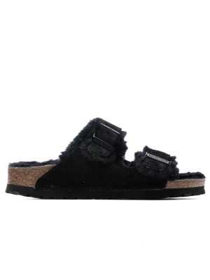 Birkenstock Narrow Arizona Shearling - Black