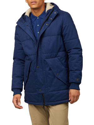 B By Ben Sherman Quilted Mountaineering Jacket - Twilight Denim