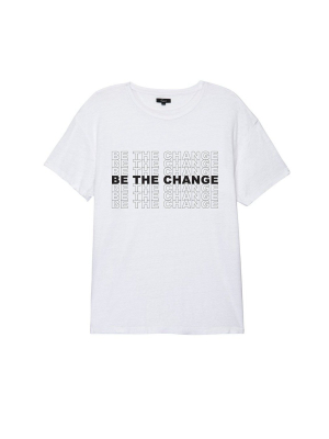 Rails Women's Be The Change T-shirt- White