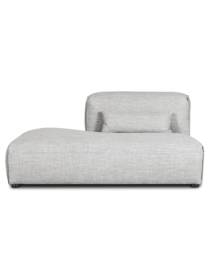 Tourbino Left Armless Chaise Modular Sofa - Poly & Bark