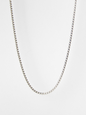 Franco Chain Necklace / 18 - 24"/ Sterling Silver