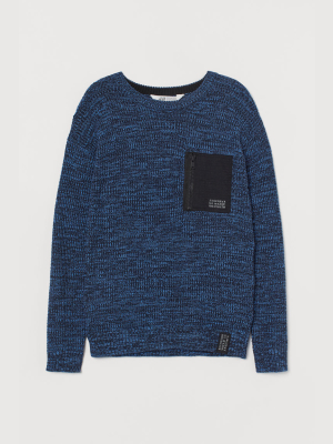 Pocket-detail Sweater