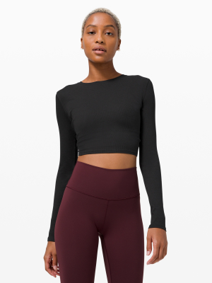 La Open Back-tie Long Sleeve