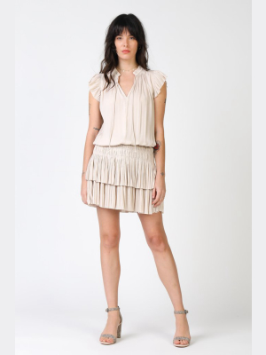 Zoey Pleated Skirt Mini Dress