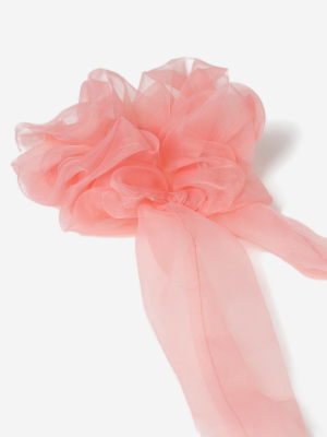 **organza Long Tie Scrunchie