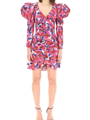 Isabel Marant Mireya Floral Print Mini Dress