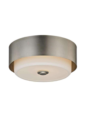 Allure 1lt Ceiling Flush Silver Leaf