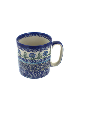 Blue Rose Polish Pottery Charleston Coffee Mug