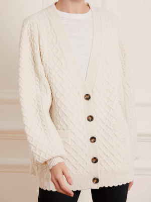 Elsie Cable Longline Cardigan