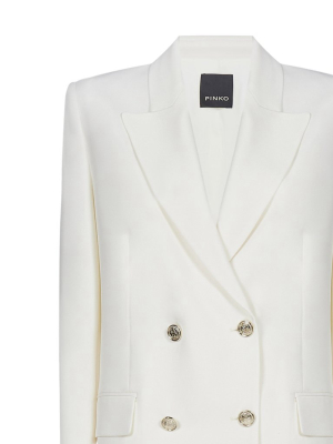 Pinko Crepe Double Breasted Blazer