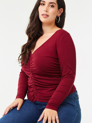 Plus Size Ruched Top