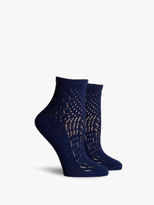 Margot Ankle Socks - Navy Blue