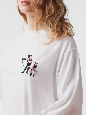 Tie Me If You Can – Embroidered Long Sleeve T-shirt