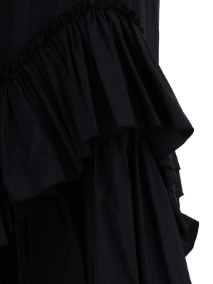 Max Mara Ruffled Strapless Midi Dress