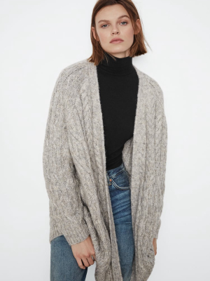 Cable-knit Jacket