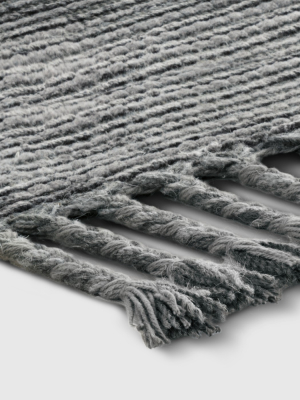 Tie Dye Design Woven Area Rug Gray - Project 62™