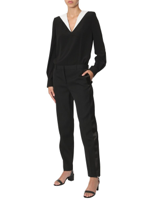 Givenchy Contrasting Trim Tuxedo Trousers