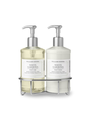 Williams Sonoma White Gardenia Hand Soap & Lotion, Deluxe 5-piece Set