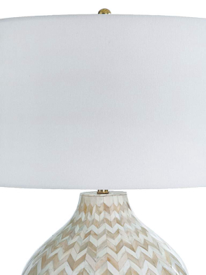 Chevron Bone Table Lamp