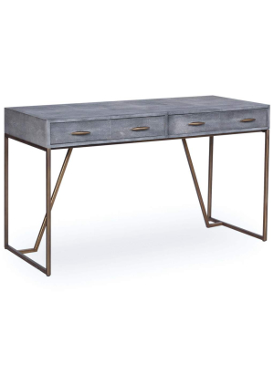 Shagreen Desk, Grey