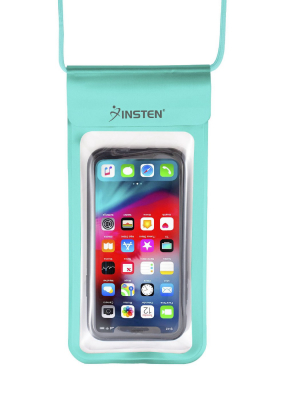 Insten Universal Ipx8 Waterproof Phone Dry Bag Pouch Case For Iphone & All Smartphones Up To 6.8" X 3.5" Light Blue