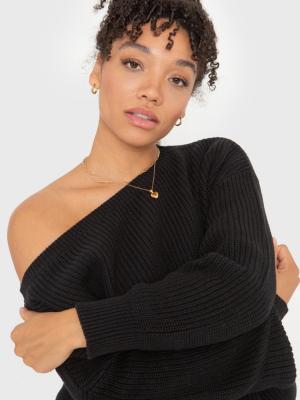 The Off Shoulder - Black