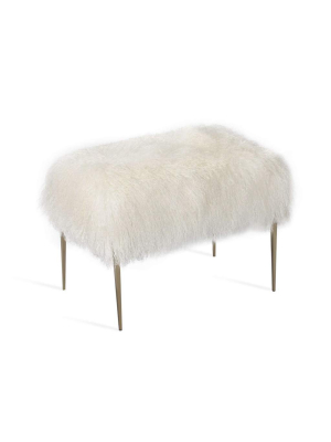 Stiletto Sheepskin Stool