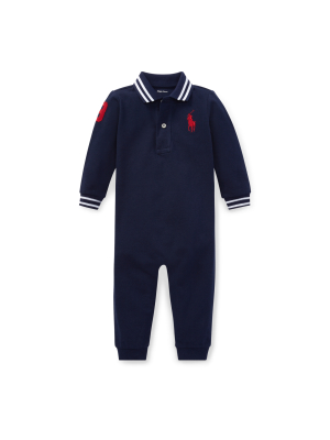 Cotton Mesh Polo Coverall